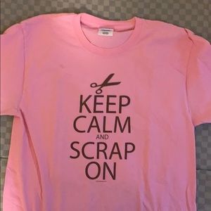 Large Pink SCRAPBOOK T-Shirt ❤️